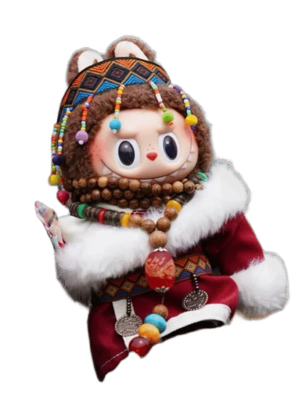 Labubu clothing Tibetan style