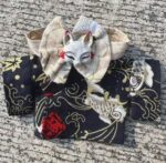 Labubu Black Carp kimono