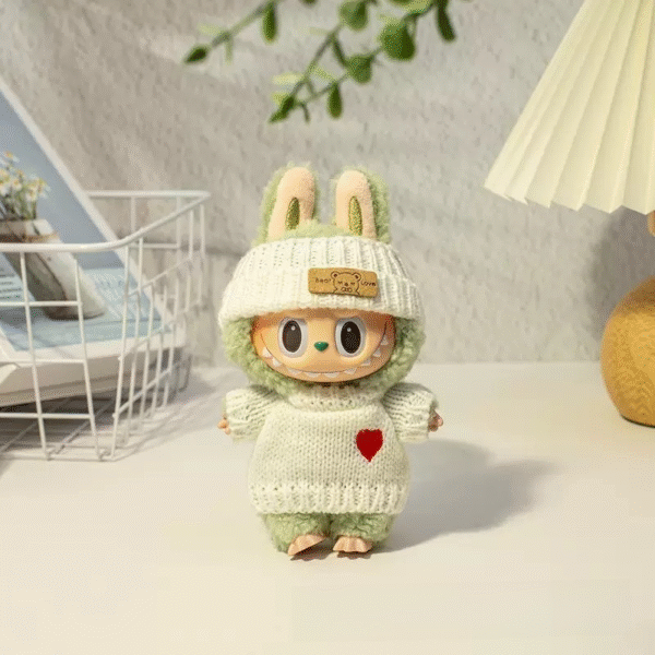 Labubu heart-shaped sweater