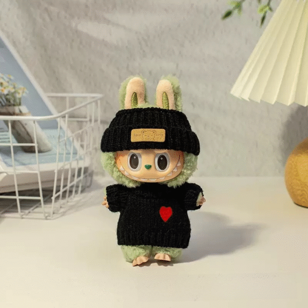 Labubu heart-shaped sweater